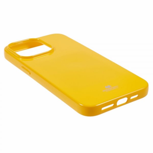 Mercury iPhone 15 Pro Kuori Jelly Glitter Keltainen