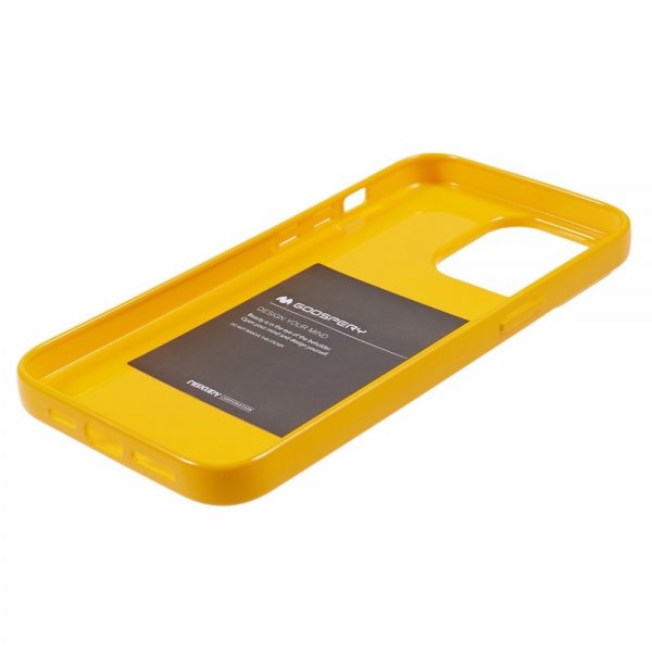 Mercury iPhone 15 Pro Kuori Jelly Glitter Keltainen