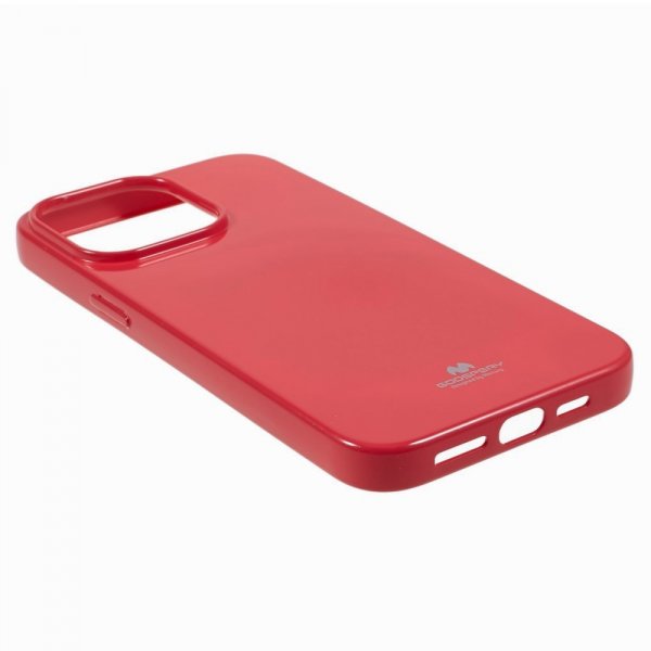Mercury iPhone 15 Pro Kuori Jelly Glitter Magenta