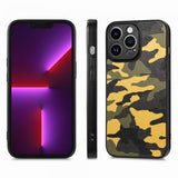 iPhone 15 Pro Camouflage-kuori keltainen