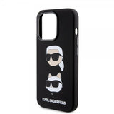 Karl Lagerfeld iPhone 15 Pro -kuori Karl & Choupette Musta