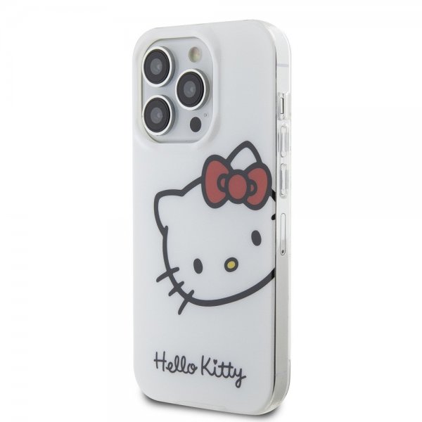 Hello Kitty iPhone 15 Pro Kuori Kitty Logo Valkoinen