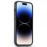 Lc.Imeeke iPhone 15 Pro -kuori, hiilikuitutekstuuri, punainen raita, musta