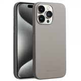 Qialino iPhone 15 Pro Kuori Tekonahka MagSafe Harmaa