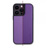 X-Level iPhone 15 Pro -kuori tekonahkaa, MagSafe, violetti