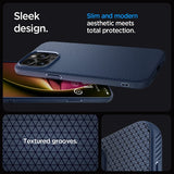 Spigen iPhone 15 Pro Liquid Air -suojakuori, tummansininen
