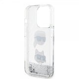 Karl Lagerfeld iPhone 15 Pro Kuori Liquid Glitter Karl & Choupette Hopea
