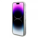 Karl Lagerfeld iPhone 15 Pro Kuoret Liquid Glitter NFT Karl Silver