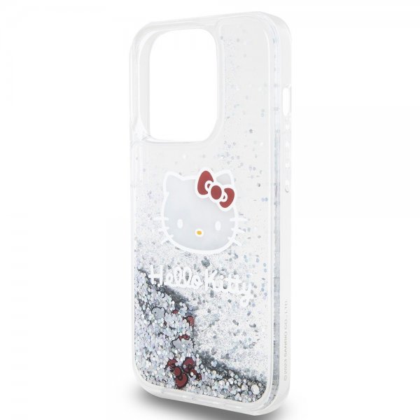 Hello Kitty iPhone 15 Pro Kuori Nestemäinen Glitter Läpikuultava