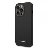 Karl Lagerfeld iPhone 15 Pro Kuori Liquid Silicone MagSafe Musta