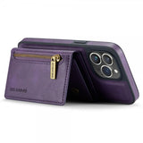 Dg.Ming iPhone 15 Pro -suojakuori M5 Series, irrotettava korttipidike, violetti
