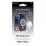Vivanco iPhone 15 Pro -suojakuori Mag Steady Transparent