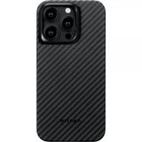 Pitaka iPhone 15 Pro Kuori MagEZ Case 4 Musta/Harmaa Twill