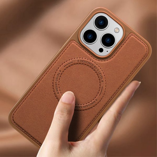 X-Level iPhone 15 Pro -kuori MagSafe Denim Jacket Musta