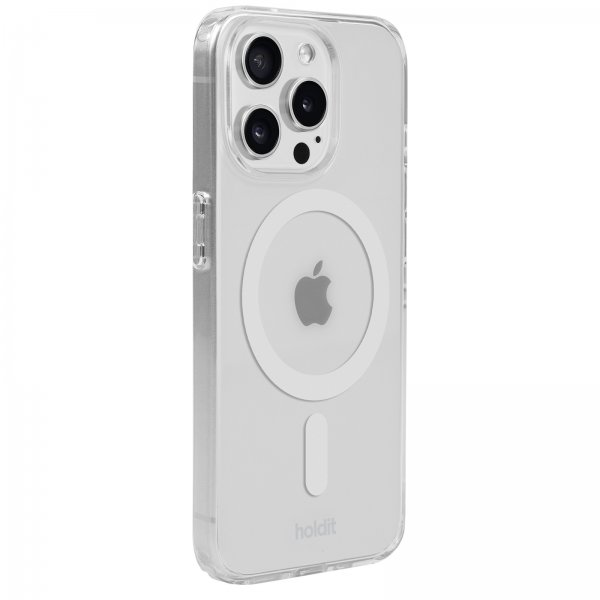 Holdit iPhone 15 Pro Kuori MagSafe Case Valkoinen Läpinäkyvä