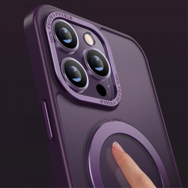 X-Level iPhone 15 Pro Kuori MagSafe-rengas Musta