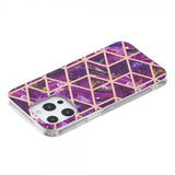 iPhone 15 Pro Kuori Marmorikuvio Violetti