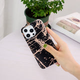 iPhone 15 Pro Kuori Marmorikuvio Musta
