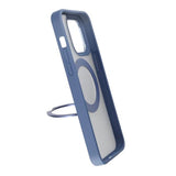 Rvelon iPhone 15 Pro -kuori pyörivällä MagSafe-jalustalla, sininen