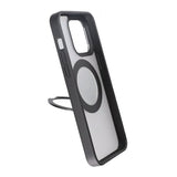 Rvelon iPhone 15 Pro -kuori, pyörivä MagSafe-jalusta, mattamusta