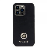 Guess iPhone 15 Pro Kuori Metal Logo Strass Musta