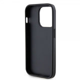 Guess iPhone 15 Pro Kuori Metal Logo Strass Musta