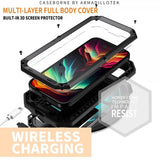 R-JUST iPhone 15 Pro Kuori Metalli Iskunkestävä Kameran Suoja Musta