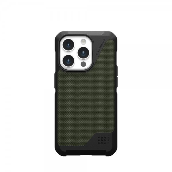 Urban Armor Gear (UAG) iPhone 15 Pro -suojakuori Metropolis LT MagSafe Kevlar, oliivi