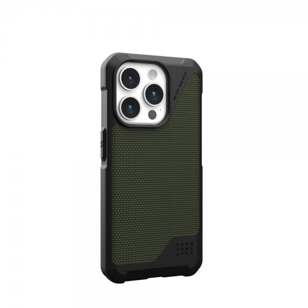 Urban Armor Gear (UAG) iPhone 15 Pro -suojakuori Metropolis LT MagSafe Kevlar, oliivi