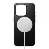 Nomad iPhone 15 Pro -suojakuori, Modern Leather Case, musta