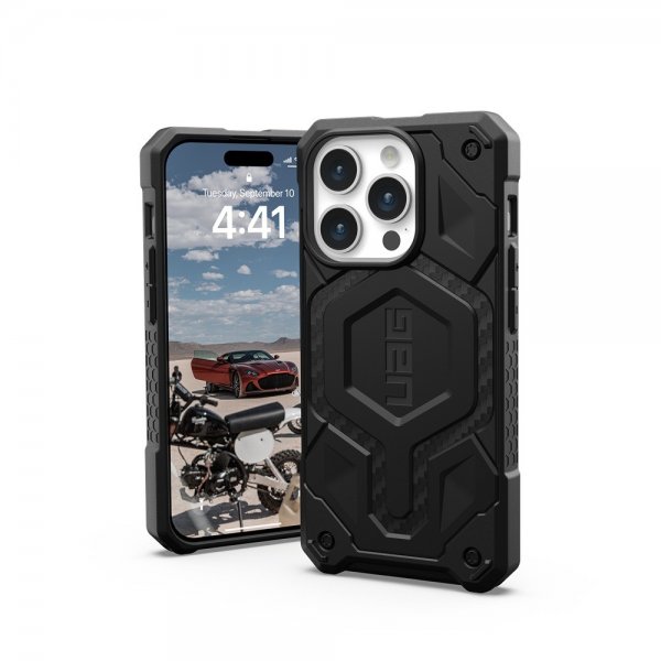 Urban Armor Gear (UAG) iPhone 15 Pro -suojakuori Monarch Pro MagSafe Carbon Fiber