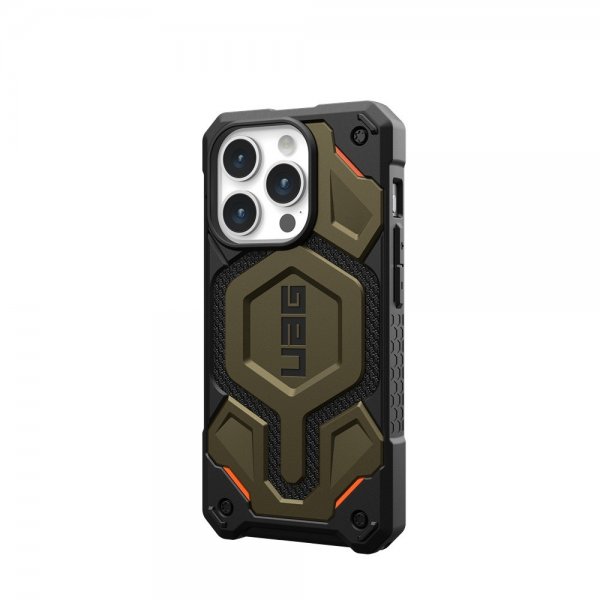 Urban Armor Gear (UAG) iPhone 15 Pro -suojakuori Monarch Pro MagSafe Kevlar Element Green