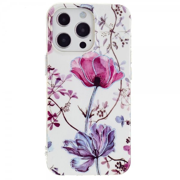 iPhone 15 Pro -kuori, jossa lootuskuvio
