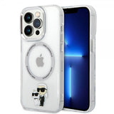 Karl Lagerfeld iPhone 15 Pro -kuori NFT Karl & Choupette Transparent