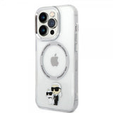 Karl Lagerfeld iPhone 15 Pro -kuori NFT Karl & Choupette Transparent