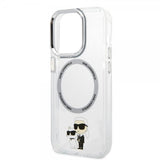 Karl Lagerfeld iPhone 15 Pro -kuori NFT Karl & Choupette Transparent