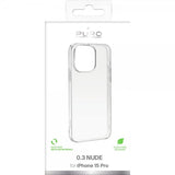Puro iPhone 15 Pro -suojakuori Nude Transparent