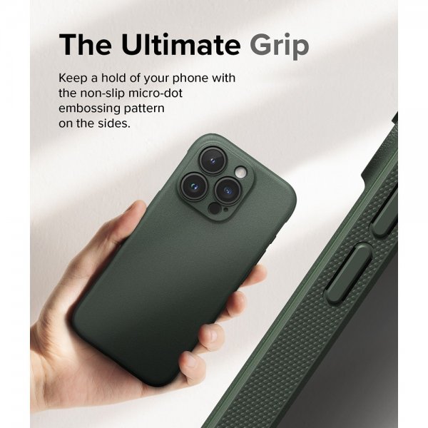 Ringke iPhone 15 Pro -suojakuori, Onyx Dark Green