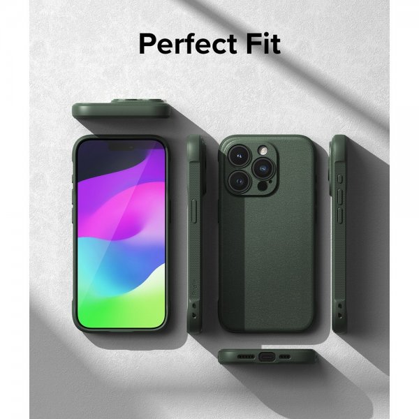 Ringke iPhone 15 Pro -suojakuori, Onyx Dark Green