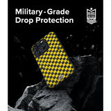 Ringke iPhone 15 Pro Kuori Onyx Design Checkerboard Keltainen