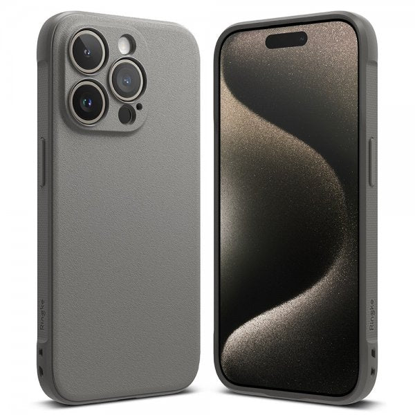 Ringke iPhone 15 Pro -suojakuori, Onyx harmaa