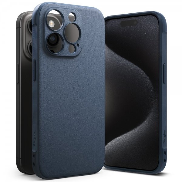 Ringke iPhone 15 Pro -suojakuori, Onyx Navy