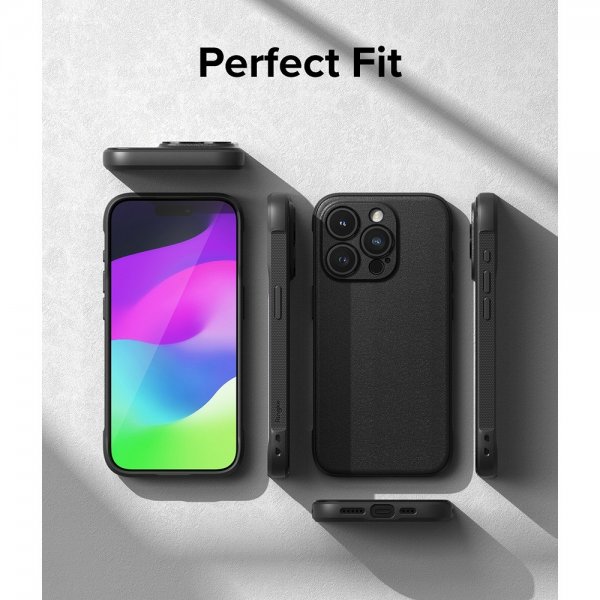 Ringke iPhone 15 Pro -suojakuori, Onyx Musta