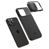Spigen iPhone 15 Pro -suojakuori Optik Armor MagFit Musta