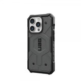 Urban Armor Gear (UAG) iPhone 15 Pro -suojakuori Pathfinder MagSafe, hopea