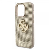 Guess iPhone 15 Pro Kuori Perforated Glitter Kulta