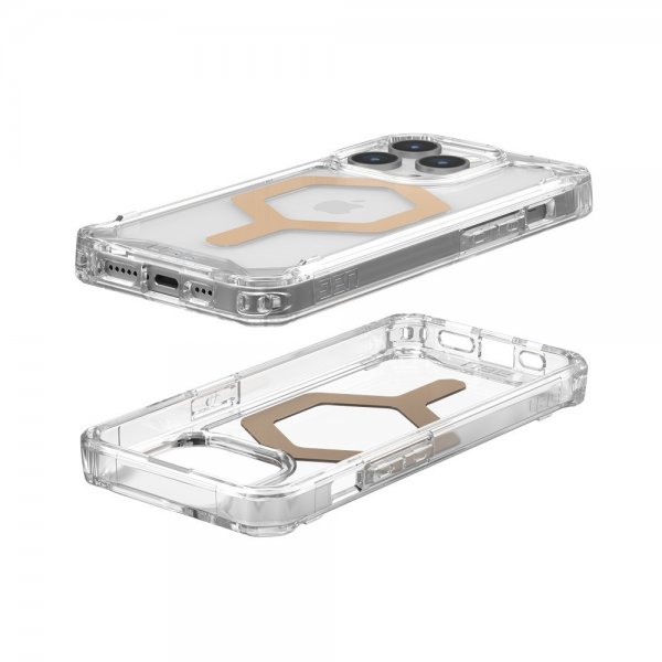 Urban Armor Gear (UAG) iPhone 15 Pro -kuori Plyo MagSafe Ice Kulta