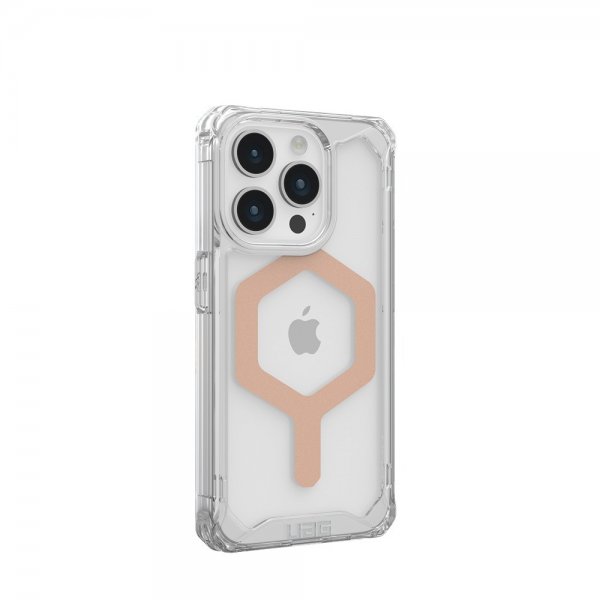 Urban Armor Gear (UAG) iPhone 15 Pro -suojakuori, Plyo MagSafe, Ice Rose Gold