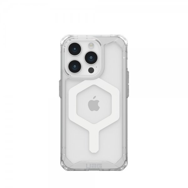 Urban Armor Gear (UAG) iPhone 15 Pro -suojakuori Plyo MagSafe Ice, valkoinen