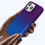 X-Level iPhone 15 Pro -kuori Rainbow Series sininen
